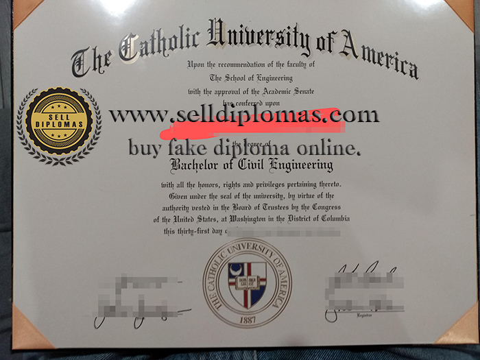 Sell fake Catholic university of america diploma online.