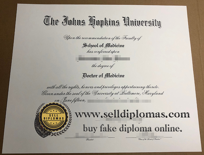 Buy Johns Hopkins University diploma and degree online.