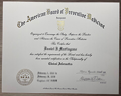 Buy American Board of Preventive Medicine certification online.