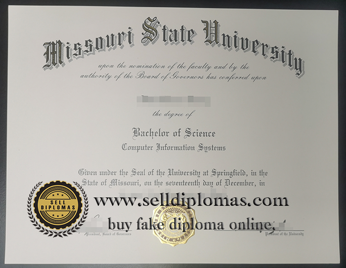 Sell fake Missouri State University diploma online.