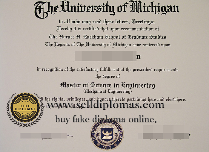 How to buy a University of Michigan certificate.
