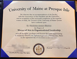 Sell fake University of Maine at Presque Isle diploma online.