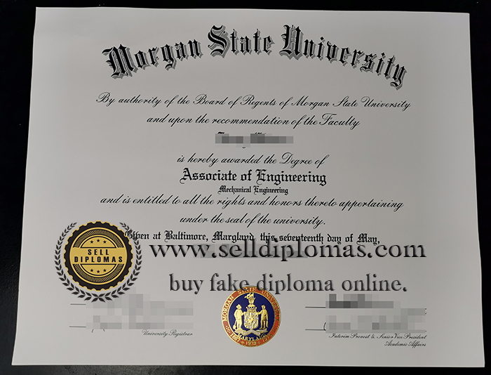 Sell fake Morgan State University diploma online.