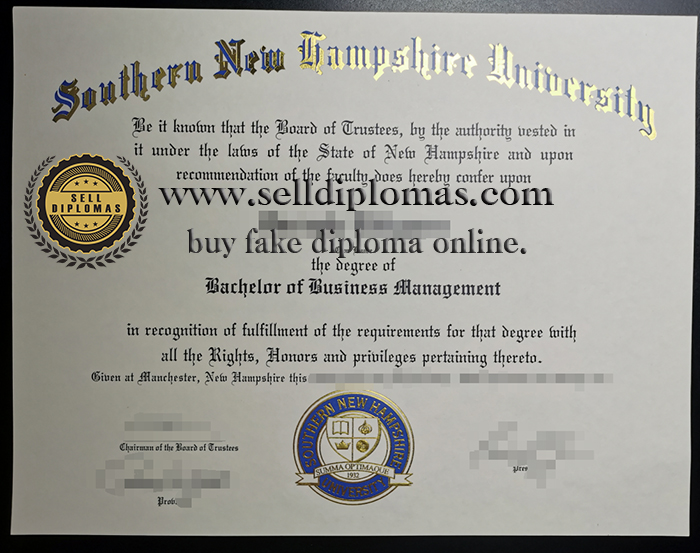 How to purchase a degree from Southern New Hampshire University.