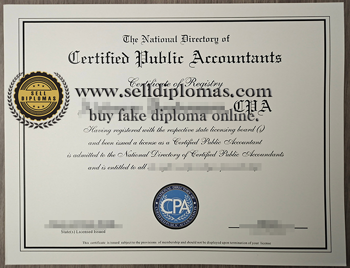 Buy Certified Public Accountant certificate online.