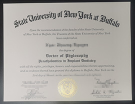 Where to buy State University of new york at Buffalo certificate?