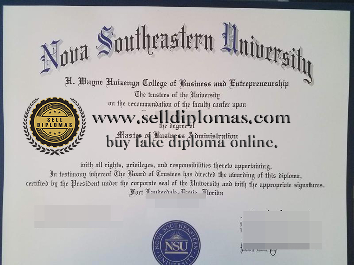 where to buy Nova Southeastern University diploma certificate?