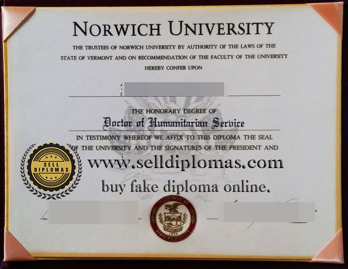 How to buy a Norwich University degree certificate.