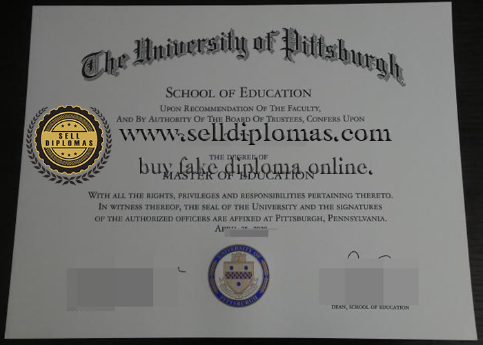 Sell ​​fake University of Pittsburgh diploma and transcript online.