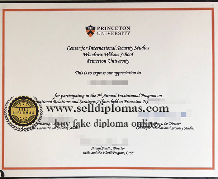 Where to buy Princeton University diploma certificate.