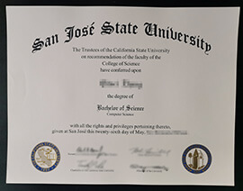 Sell fake San Jose State University diploma online.