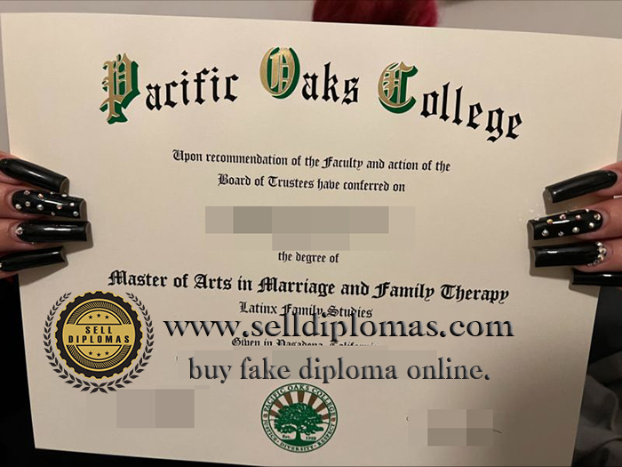 Sell fake pacific oaks college diploma online.