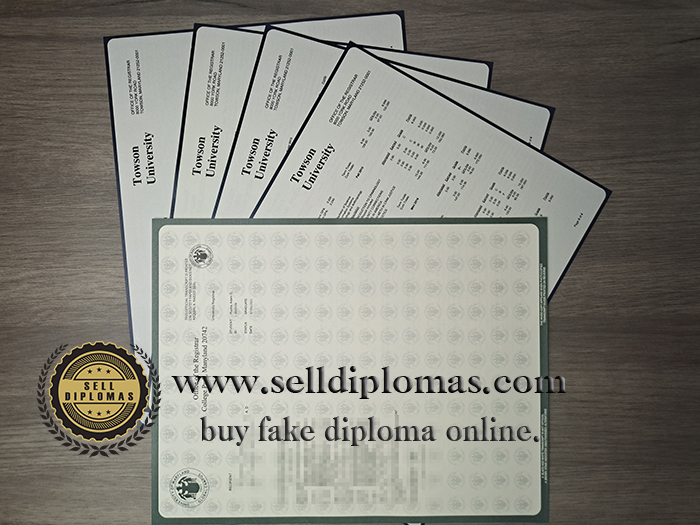Sell ​​fake Towson University diploma transcript online.