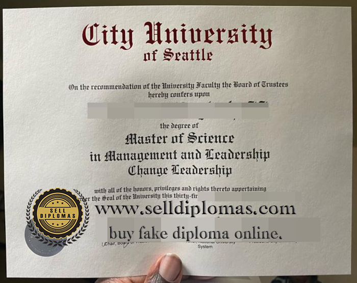 where to buy city university of seattle diploma certificate?