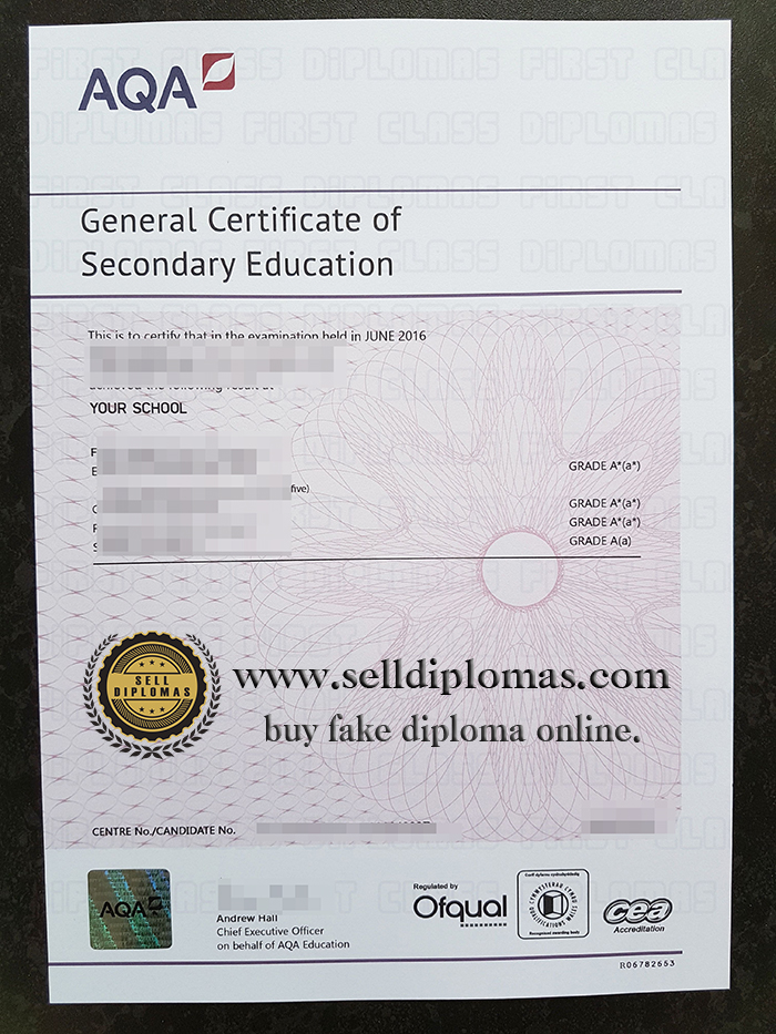 Why buy AQA GCSE certificate?