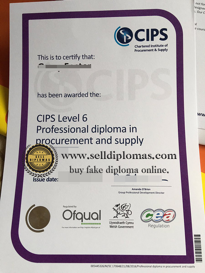 where to buy fake CIPS level 6 diploma certificate?