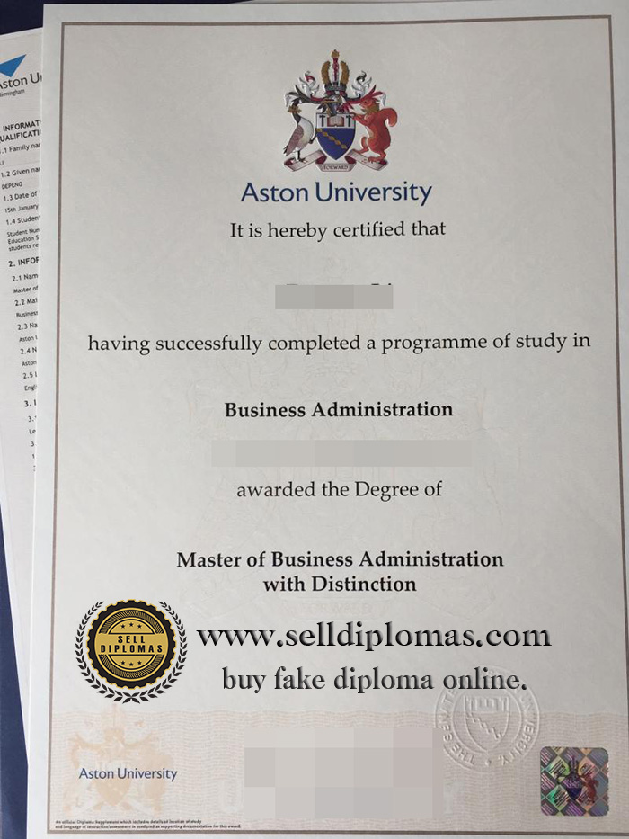 where to buy Aston University diploma certificate?