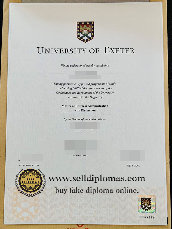 Where to buy a University of Exeter degree?