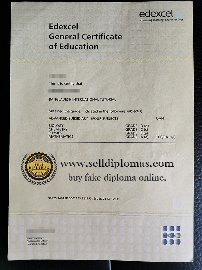 How to buy Edexcel certificate?