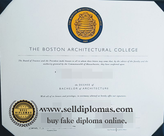 Sell fake boston architectural college diploma online.