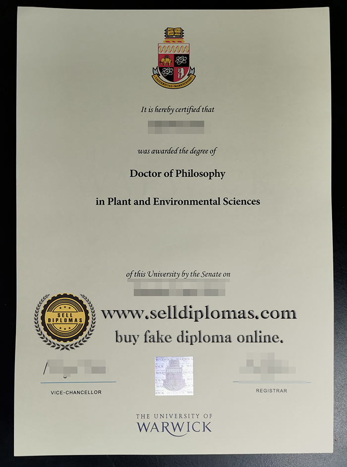 Sell fake University of Warwick diploma online.