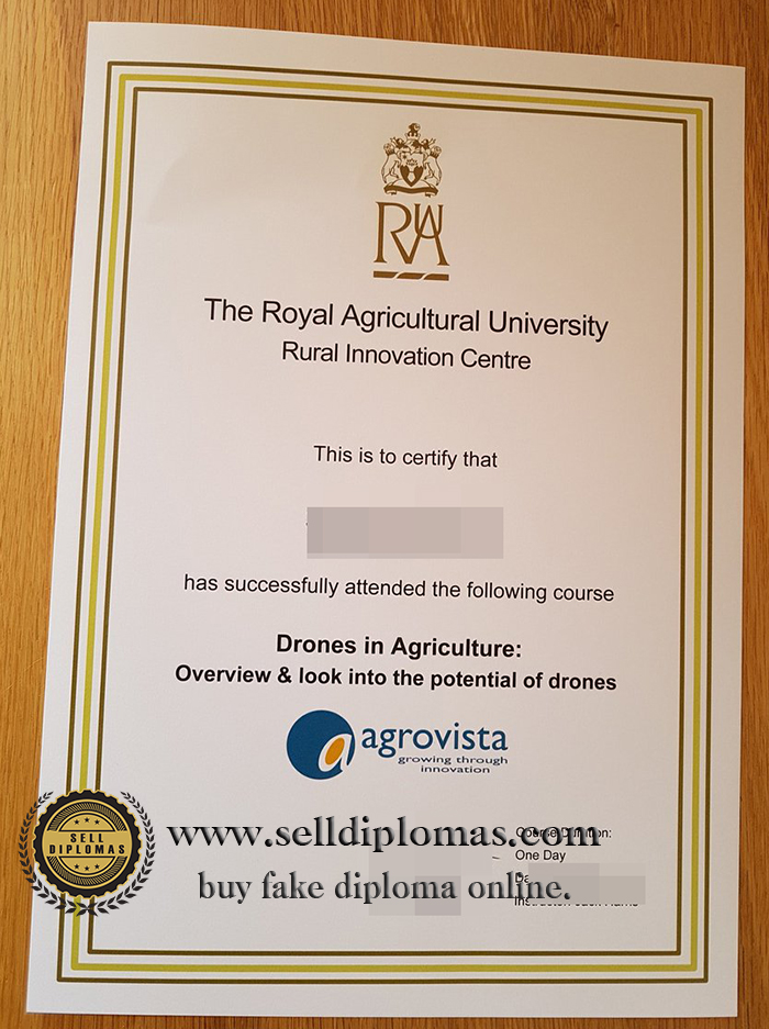 Where to buy Royal Agricultural University certificate?