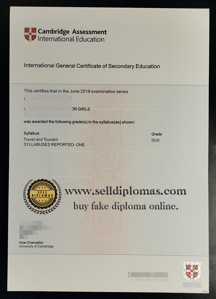 How to buy Cambridge IGCSE certificate?