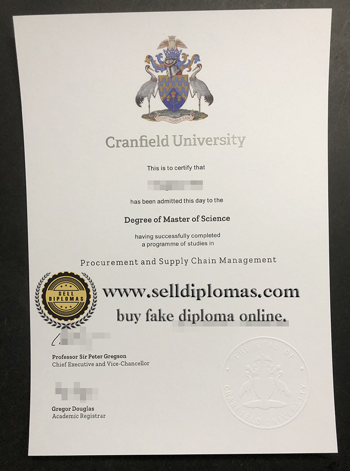Sell fake Granfield University diploma online.