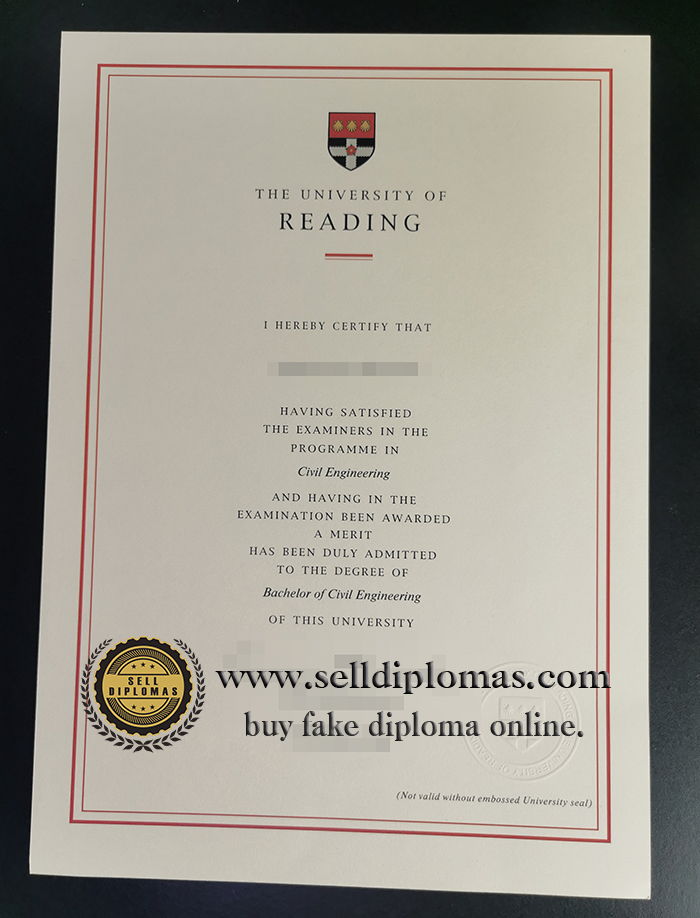 How to buy a University of Reading certificate?