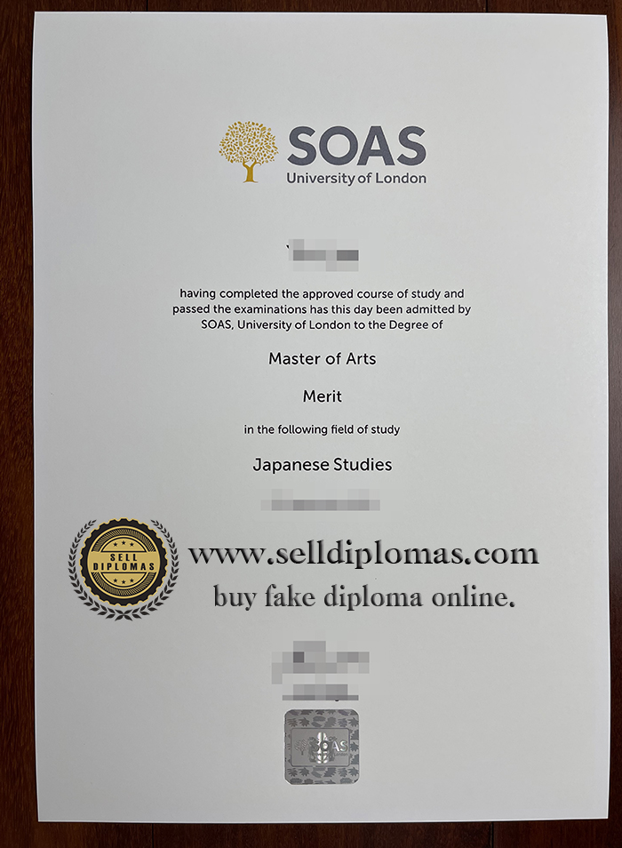 How to buy SOAS University of London certificate?
