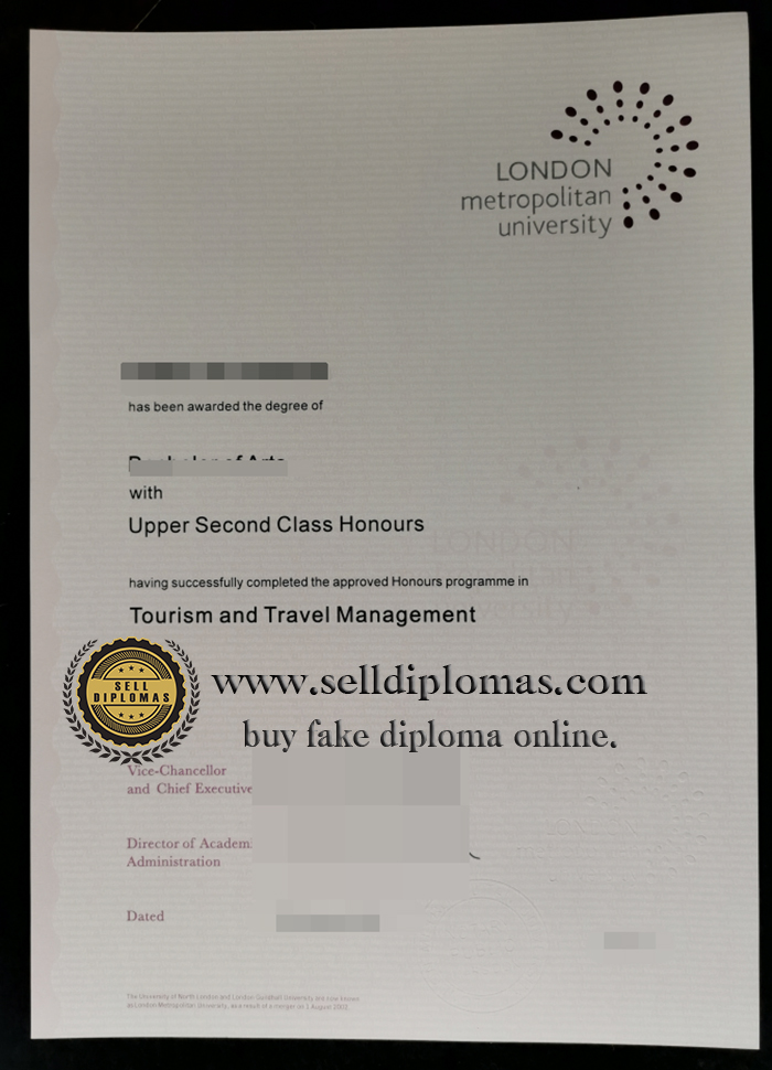 Sell fake London Metropolitan University diploma online.